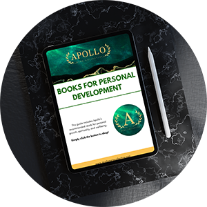 personal development books guide on an iPad